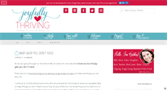 Desktop Screenshot of joyfullythriving.com