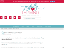 Tablet Screenshot of joyfullythriving.com